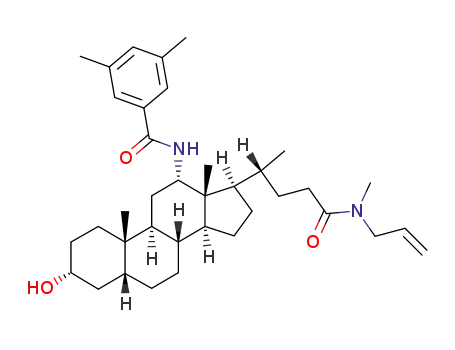 N-allyl-N'-methyl-3α-hydroxy-12α-(3,5-dimethylbenzoyl)amino-5β-cholan-24-amide