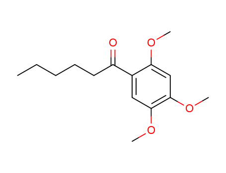 Molecular Structure of 90834-06-3 (1-Hexanone, 1-(2,4,5-trimethoxyphenyl)-)