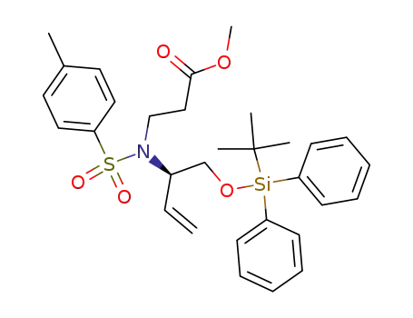 3-[[1-(<i>tert</i>-butyl-diphenyl-silanyloxymethyl)-allyl]-(toluene-4-sulfonyl)-amino]-propionic acid methyl ester