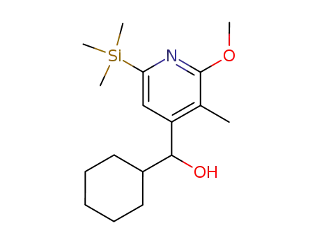 4-Pyridinemethanol, a-cyclohexyl-2-methoxy-3-methyl-6-(trimethylsilyl)-