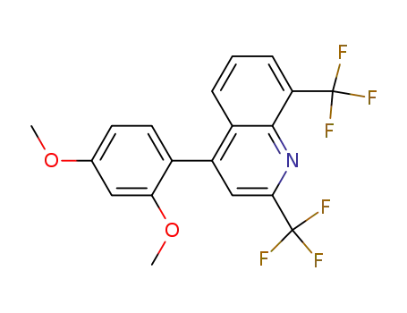 4-(2,4-dimethoxyphenyl)-2,8-bis-trifluoromethylquinoline