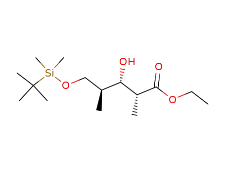 (2R,3S,4S)-5-(tert-Butyl-dimethyl-silanyloxy)-3-hydroxy-2,4-dimethyl-pentanoic acid ethyl ester
