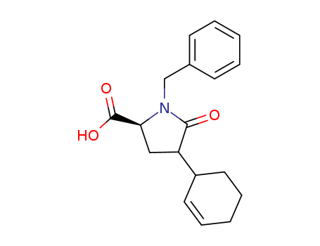 (2S,4S)-1-benzyl-4-((S)-cyclohex-2-enyl)-5-oxopyrrolidine-2-carboxylic acid