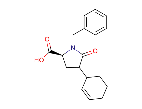 (2S,4S)-1-benzyl-4-((S)-cyclohex-2-enyl)-5-oxopyrrolidine-2-carboxylic acid