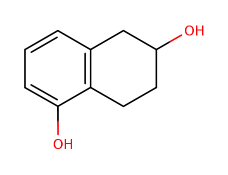 Molecular Structure of 143325-87-5 (2,5-dihydroxy-1,2,3,4-tetrahydronaphthalene)