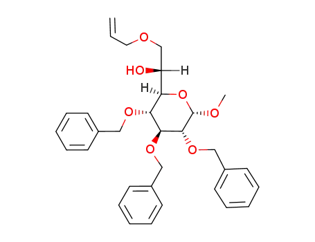 methyl 7-O-allyl-2,3,4-tri-O-benzyl-D-glycero-α-D-gluco-heptopyranoside