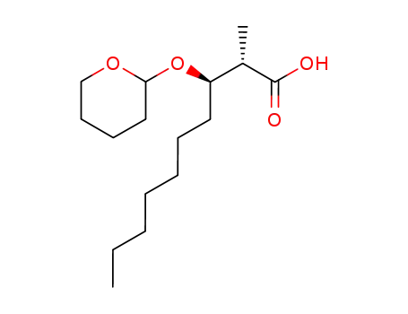 Decanoic acid, 2-methyl-3-[(tetrahydro-2H-pyran-2-yl)oxy]-, (2S,3R)-