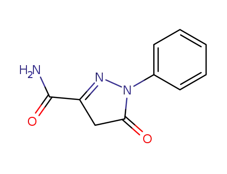 Molecular Structure of 6401-98-5 (5-oxo-1-phenyl-2-pyrazoline-3-carboxamide)