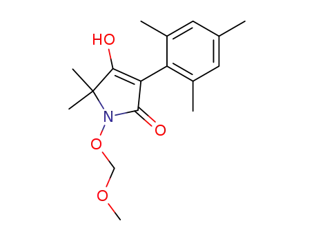 Molecular Structure of 306944-57-0 (4-hydroxy-3-mesityl-1-methoxymethoxy-5,5-dimethyl-1,5-dihydro-2H-pyrrol-2-one)