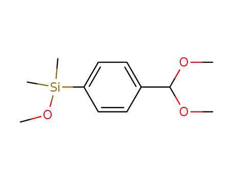 Molecular Structure of 494205-60-6 (Silane, [4-(dimethoxymethyl)phenyl]methoxydimethyl-)