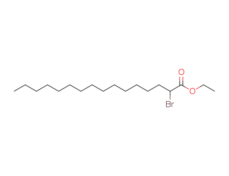 Molecular Structure of 14980-93-9 (Hexadecanoic acid, 2-bromo-, ethyl ester)