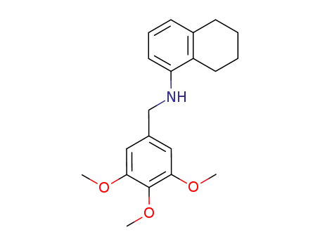 Molecular Structure of 13159-91-6 (N-[1-(5,6,7,8-tetrahydronaphthyl)]-3,4,5-trimethoxybenzylamine)