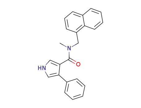 4-phenyl-1<i>H</i>-pyrrole-3-carboxylic acid methyl-naphthalen-1-ylmethyl-amide