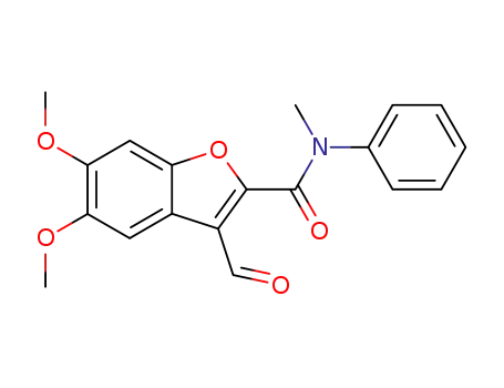 2-Benzofurancarboxamide, 3-formyl-5,6-dimethoxy-N-methyl-N-phenyl-