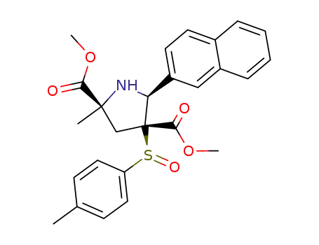 2,4-Pyrrolidinedicarboxylic acid,
2-methyl-4-[(S)-(4-methylphenyl)sulfinyl]-5-(2-naphthalenyl)-, dimethyl
ester, (2S,4R,5S)-