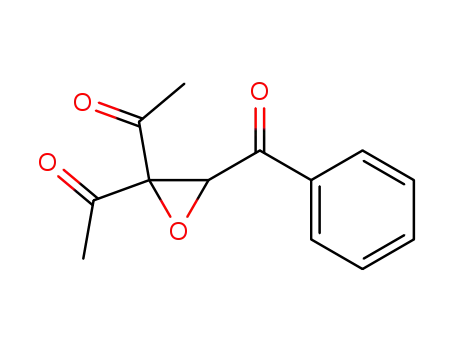 Molecular Structure of 90043-63-3 (Ethanone, 1,1'-(benzoyloxiranylidene)bis-)