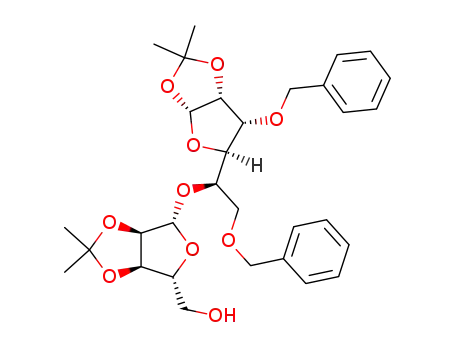 {(3aR,4R,6S,6aR)-6-[(R)-2-Benzyloxy-1-((3aR,5R,6R,6aR)-6-benzyloxy-2,2-dimethyl-tetrahydro-furo[2,3-d][1,3]dioxol-5-yl)-ethoxy]-2,2-dimethyl-tetrahydro-furo[3,4-d][1,3]dioxol-4-yl}-methanol