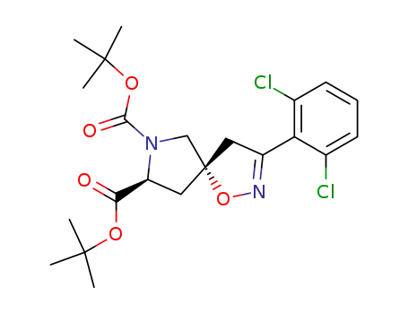 tert-butyl (5S,8S)-3-(2,6-dichlorophenyl)-1-oxa-2,7-diazaspiro[4.4]non-2-ene-7-N-Boc-8-carboxylate