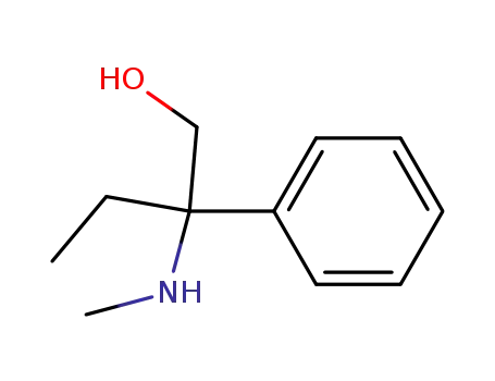 Molecular Structure of 78483-47-3 (2-MethylaMino-2-phenylbutanol)