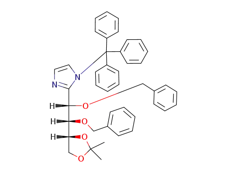 2-[(1S,2S)-1,2-Bis-benzyloxy-2-((R)-2,2-dimethyl-[1,3]dioxolan-4-yl)-ethyl]-1-trityl-1H-imidazole