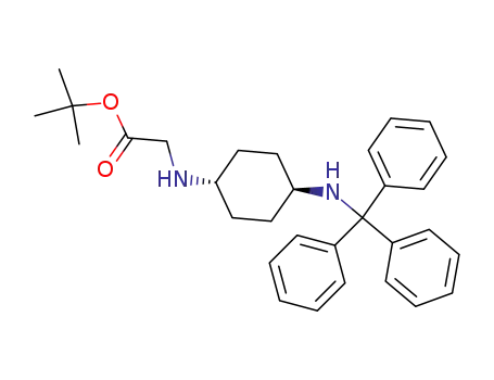 tert-butyl trans-[4-(triphenylmethylamino)cyclohexylamino]acetate