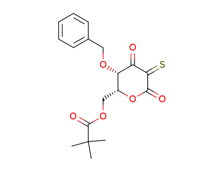 2,2-Dimethyl-propionic acid (2R,3S)-3-benzyloxy-4,6-dioxo-5-thioxo-tetrahydro-pyran-2-ylmethyl ester