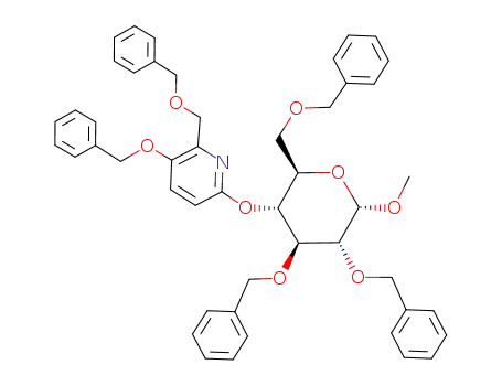 methyl 2,3,6-tri-O-benzyl-4-O-(5'-benzyloxy-6'-benzyloxymethyl-2'-pyridyl)-α-D-glucopyranoside