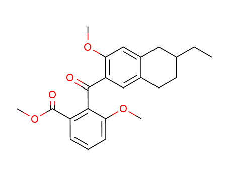 3-ethyl-6-methoxy-7-(2'-carbomethoxy-6'-methoxybenzoyl)-1,2,3,4-tetrahydronaphthalene
