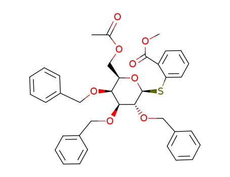 o-methoxycarbonylphenyl 6-O-acetyl-2,3,4-tri-O-benzyl-1-thio-β-D-galactopyranoside