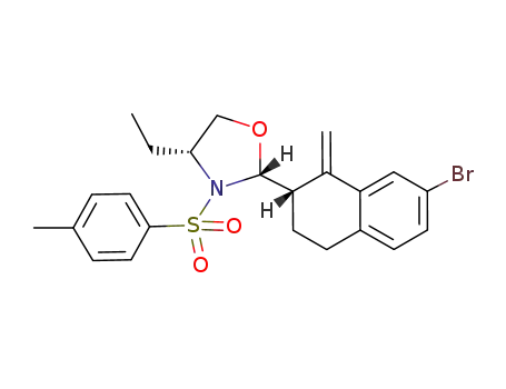 (2R,4R)-2-((S)-7-Bromo-1-methylene-1,2,3,4-tetrahydro-naphthalen-2-yl)-4-ethyl-3-(toluene-4-sulfonyl)-oxazolidine