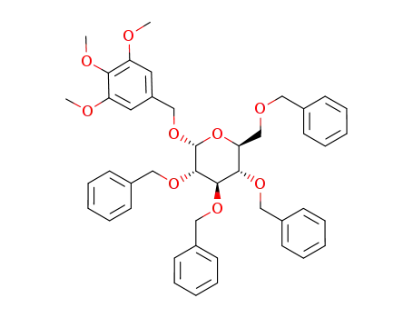 3,4,5-trimethoxybenzyl 2,3,4,6-tetra-O-benzyl-1-thio-β-L-glucopyranoside