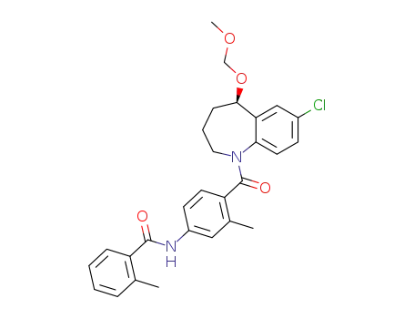 (R)-7-chloro-5-methoxymethyloxy-1-[2-methyl-4-(2-methylbenzoylamino)benzoyl]-2,3,4,5-tetrahydro-1H-1-benzazepine