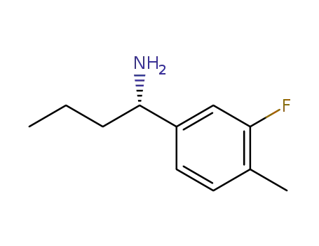 Molecular Structure of 321840-48-6 ((1S)-1-(3-FLUORO-4-METHYLPHENYL)BUTYLAMINE)