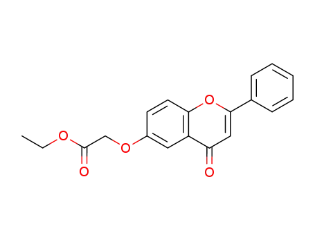 Molecular Structure of 98783-14-3 (ethyl 2-[(4-oxo-4H-1-benzopyran-2-phenyl-6-yl)oxy]acetate)