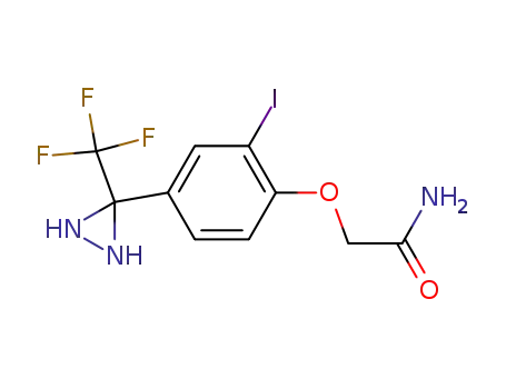 2-[2-iodo-4-(3-trifluoromethyl-diaziridin-3-yl)-phenoxy]-acetamide