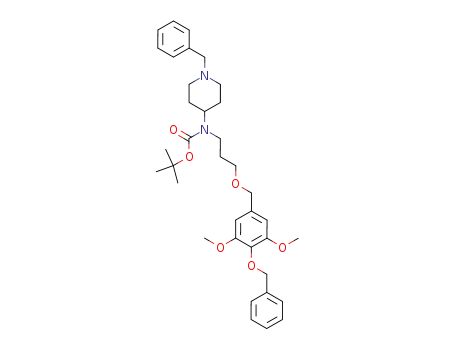 [3-(4-benzyloxy-3,5-dimethoxy-benzyloxy)-propyl]-(1-benzyl-piperidin-4-yl)-carbamic acid <i>tert</i>-butyl ester