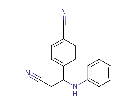 Molecular Structure of 1149665-95-1 (4-(2-cyano-1-(phenylamino)ethyl)benzonitrile)