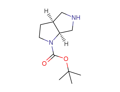 Molecular Structure of 370880-16-3 ((3aS, 6aS)-Hexahydro-pyrrolo[3,4-b]pyrrole-1-carboxylic acid tert-butyl ester)