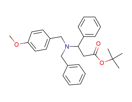 tert-Butyl 3-[N-benzyl-N-(4-methoxybenzyl)amino]-3-phenylpropanoate
