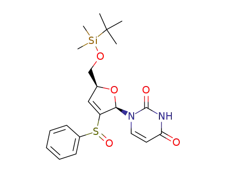 2'-benzenesulfinyl-5'-O-(tert-butyldimethylsilyl)-2',3'-didehydro-2',3'-dideoxyuridine