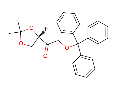 Molecular Structure of 119927-20-7 (Ethanone, 1-[(4S)-2,2-dimethyl-1,3-dioxolan-4-yl]-2-(triphenylmethoxy)-)