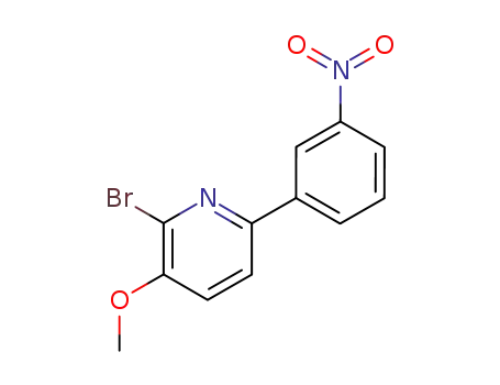 2-bromo-3-methoxy-6-(3-nitro-phenyl)-pyridine