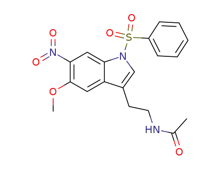 N-[2-(1-benzenesulfonyl-5-methoxy-6-nitro-1H-indol-3-yl)ethyl]acetamide