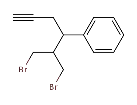 1,3-dibromo-2-(1-phenyl-3-butynyl)propane