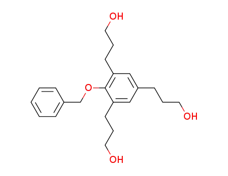 2-(benzyloxy)benzene-1,3,5-tris[propanol]