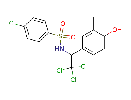Molecular Structure of 355387-91-6 (2-methyl-4-[2,2,2-trichloro-1-(4-chlorophenylsulfonylamino)ethyl]phenol)