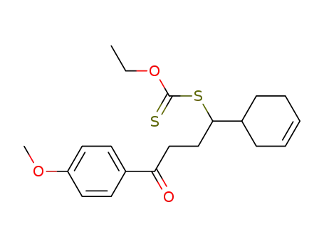 dithiocarbonic acid <i>S</i>-[1-cyclohex-3-enyl-4-(4-methoxy-phenyl)-4-oxo-butyl] ester <i>O</i>-ethyl ester