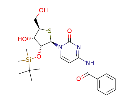 Cytidine, N-benzoyl-2'-O-[(1,1-dimethylethyl)dimethylsilyl]-4'-thio-