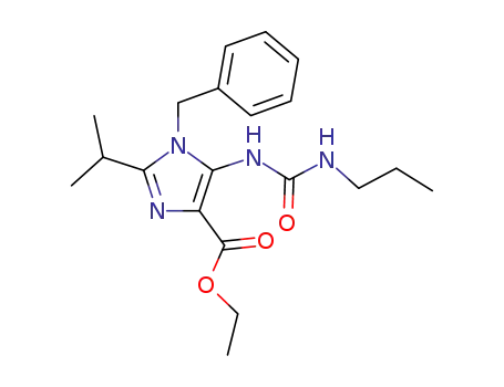1H-Imidazole-4-carboxylic acid,
2-(1-methylethyl)-1-(phenylmethyl)-5-[[(propylamino)carbonyl]amino]-,
ethyl ester