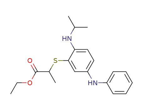ethyl 2-{[5-anilino-2-(isopropylamino)phenyl]sulfanyl}propanoate